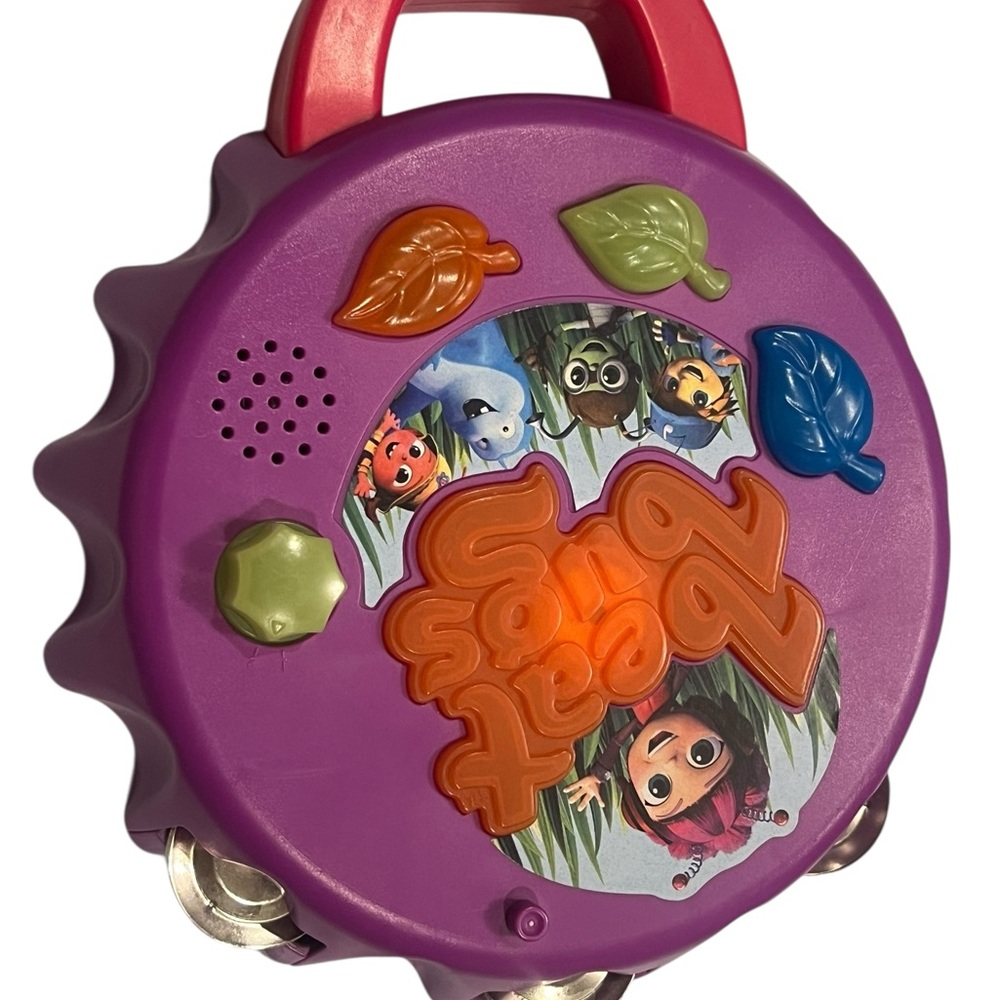 Purple Musical Tambourine for Kids